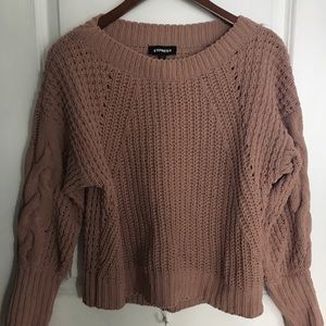 Express chenille knit sweater